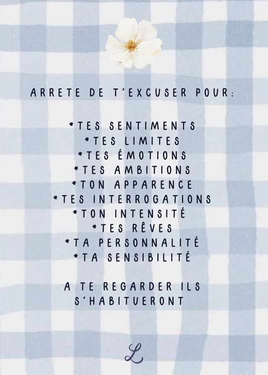 Carte postale - A te regarder ils s'habitueront