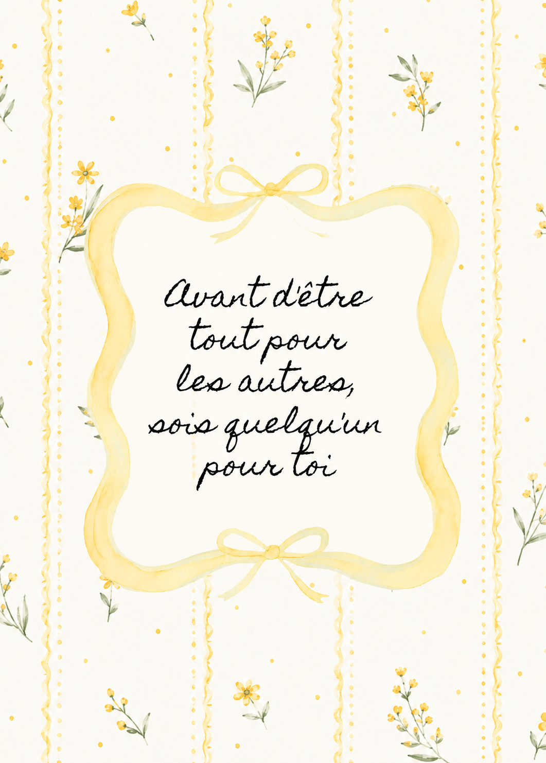 Carte - Avant d'être tout pour les autres