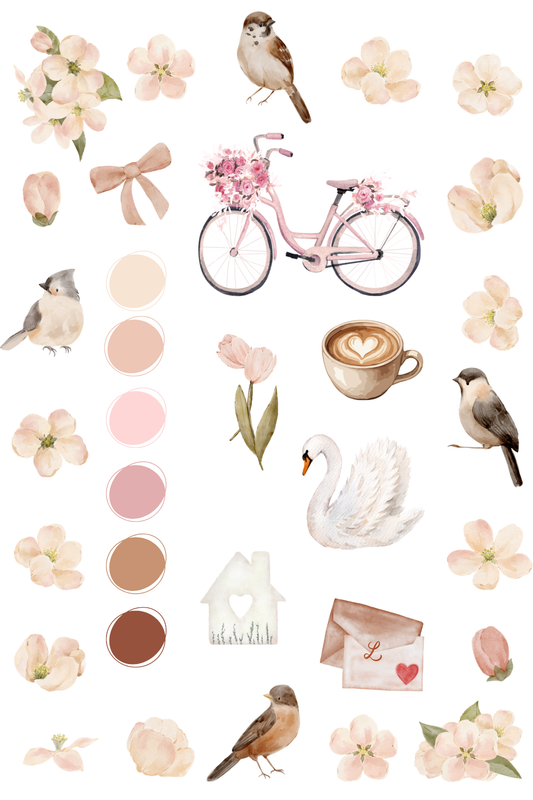 Planche de stickers – Collection « Août »